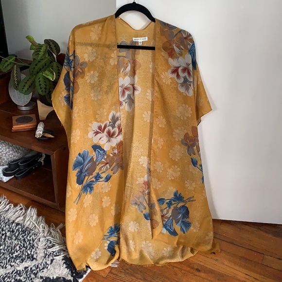 Woven Heart Tops - Printed Cotton Asian Inspired Kimono Tunic